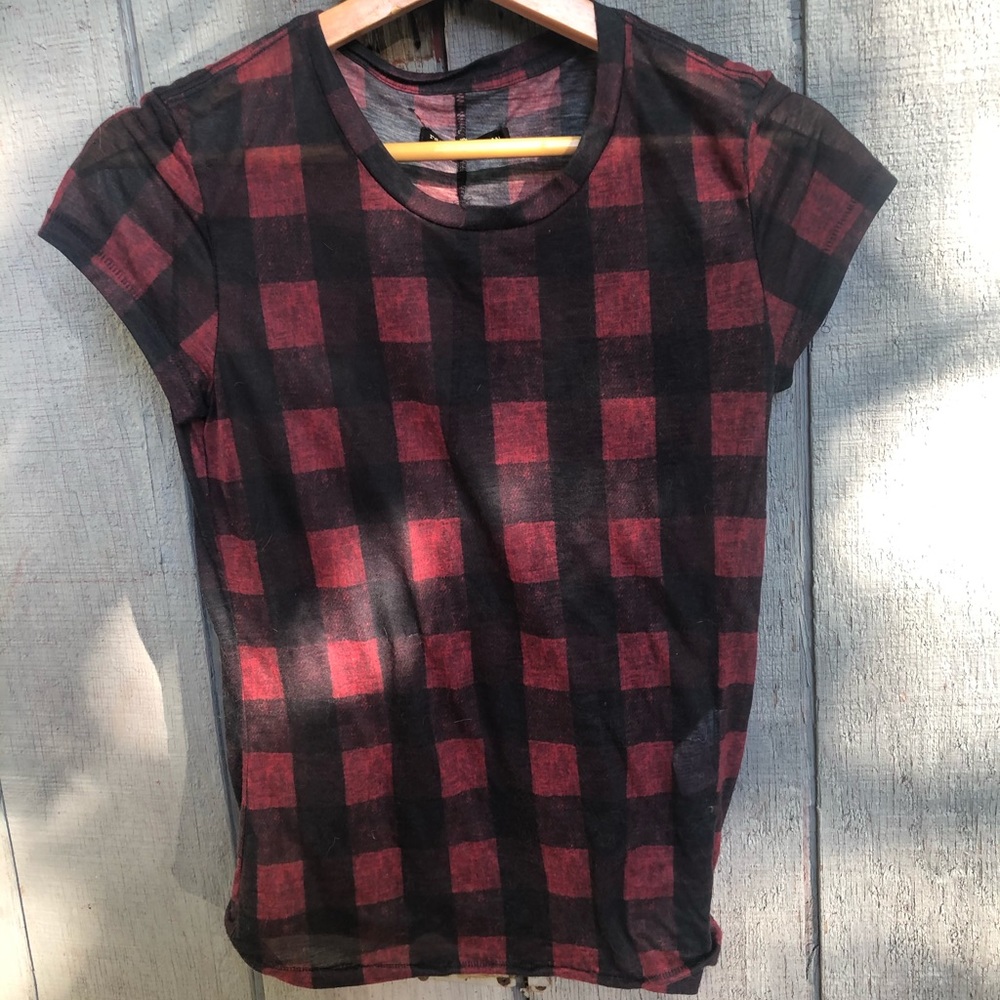 Rag & Bone buffalo check tee FLASH SALE